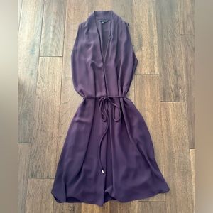 NWOT - Purple Shift Dress with Belt - Medium